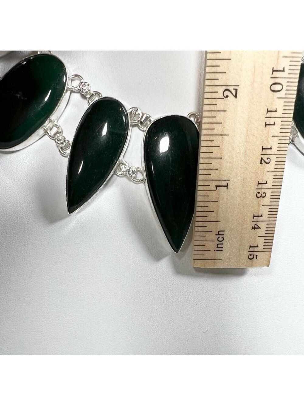 Jadeite 925 Large Gemstone Necklace ONLY - Picture 5 of 9
